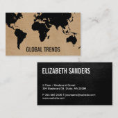 Weltkarte | Natur Visitenkarte (Vorne/Hinten)