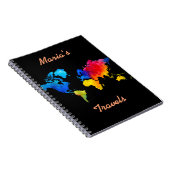 Weltkarte Notizblock (Rechte Seite)