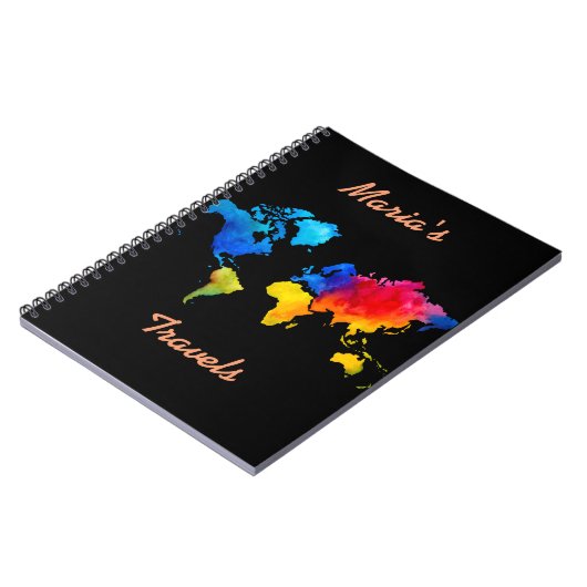 Weltkarte Notizblock (Linke Seite)