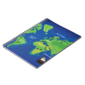 Weltkarte Notizblock (Linke Seite)