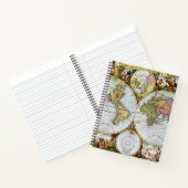 Weltkarte Notizblock (Innenseite)