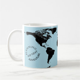 Weltkarte - Planung Meines Nächsten Abenteuers - B Kaffeetasse