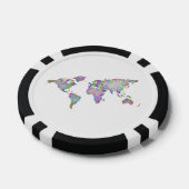 Weltkarte Pokerchips (Einzeln)