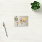 Weltkarte Post-it Klebezettel (Büro)