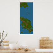 Weltkarte Poster (Küche)