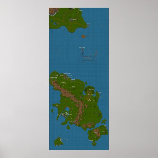 Weltkarte Poster (Vorne)