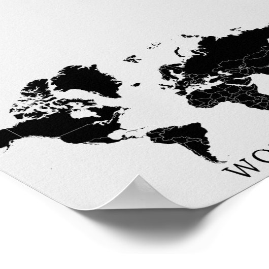 Weltkarte Poster (Ecke)