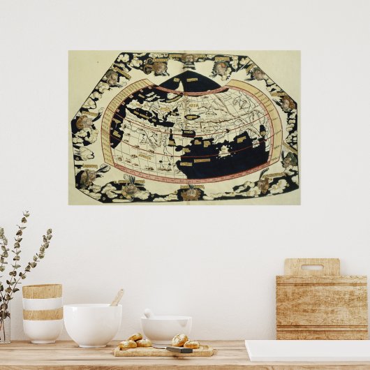 Weltkarte Poster (Küche)