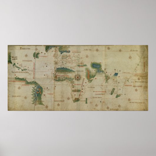 Weltkarte Poster (Vorne)