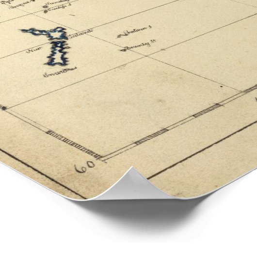 Weltkarte Poster (Ecke)