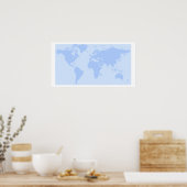 Weltkarte Poster (Küche)