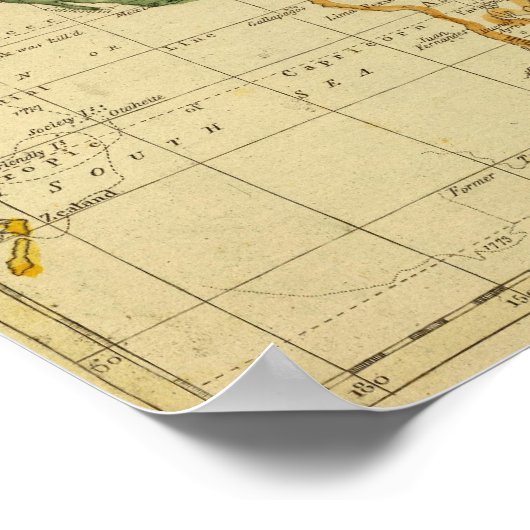 Weltkarte Poster (Ecke)