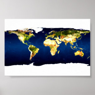 Weltkarte Poster