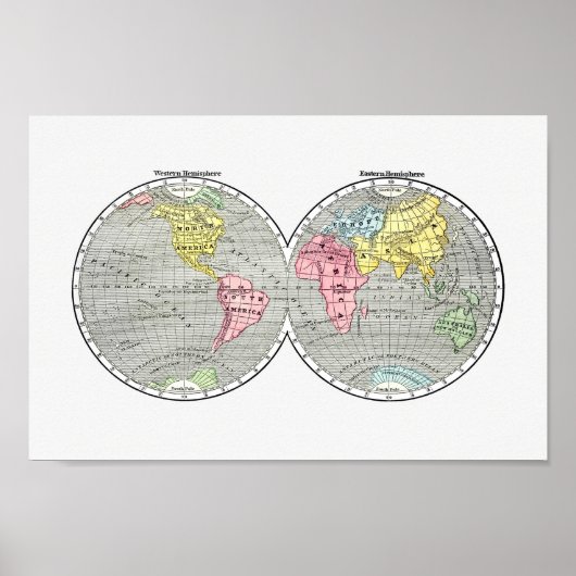 Weltkarte Poster (Vorne)