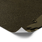 Weltkarte Poster (Ecke)