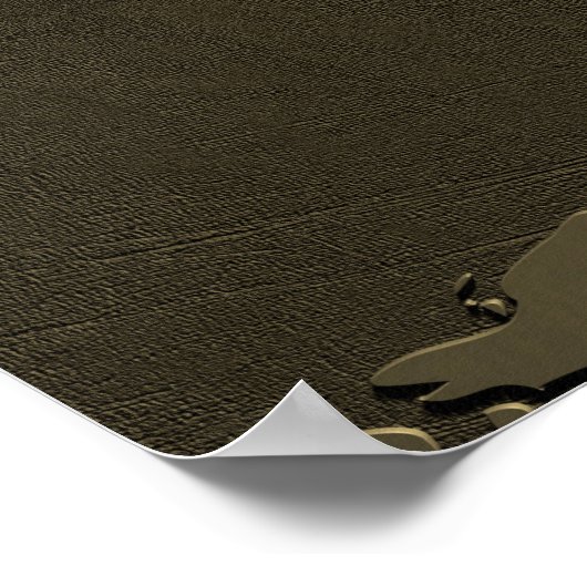 Weltkarte Poster (Ecke)