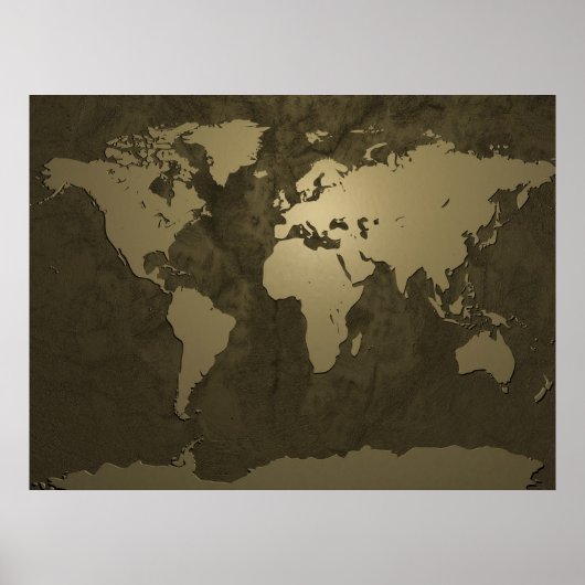 Weltkarte Poster (Vorne)