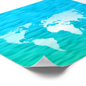 Weltkarte Poster (Ecke)