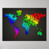 Weltkarte Poster (Vorne)