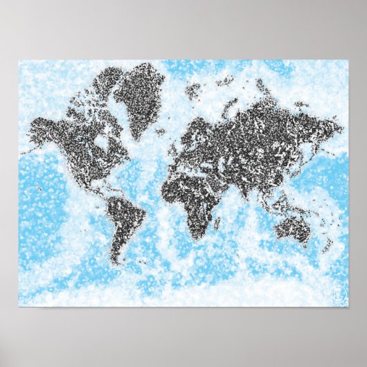 Weltkarte Poster (Vorne)