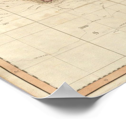 Weltkarte Poster (Ecke)