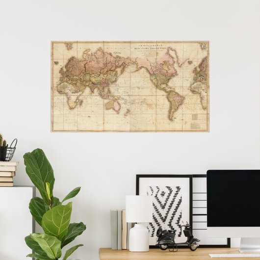 Weltkarte Poster (Heimbüro)