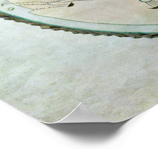 Weltkarte Poster (Ecke)