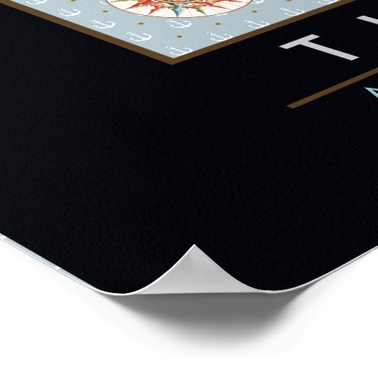 Weltkarte Poster (Ecke)