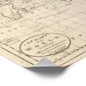 Weltkarte Poster (Ecke)