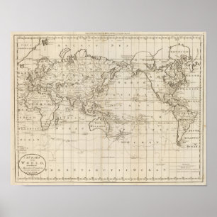 Weltkarte Poster