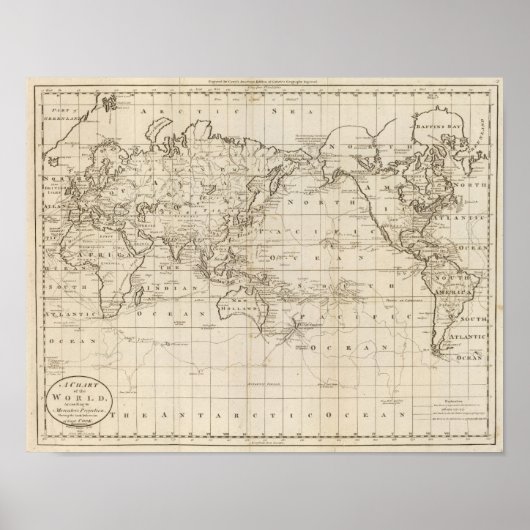 Weltkarte Poster (Vorne)