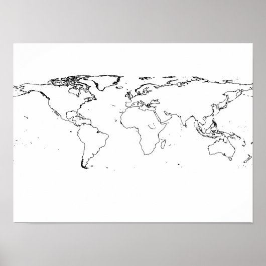 Weltkarte Poster (Vorne)
