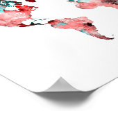 Weltkarte Poster (Ecke)