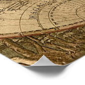 Weltkarte Poster (Ecke)