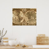 Weltkarte Poster (Küche)