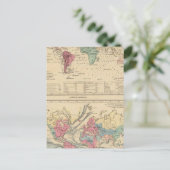 Weltkarte Postkarte (Stehend Vorderseite)