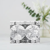 Weltkarte Postkarte (Stehend Vorderseite)