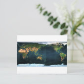 Weltkarte Postkarte (Stehend Vorderseite)