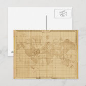 Weltkarte Postkarte (Vorne/Hinten)