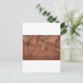 Weltkarte Postkarte (Stehend Vorderseite)