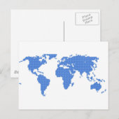 Weltkarte Postkarte (Vorne/Hinten)