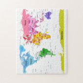 Weltkarte Puzzle (Vertikal)