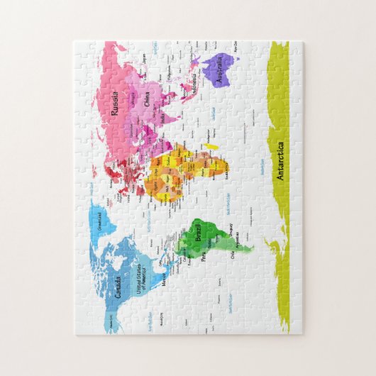 Weltkarte Puzzle (Vertikal)