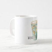 Weltkarte Reise Kaffeetasse (Vorderseite Links)