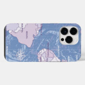 WELTKARTE REISENDES iPhone 14 PRO MAX FALL iPhone Hülle (Rückseite (Horizontal))
