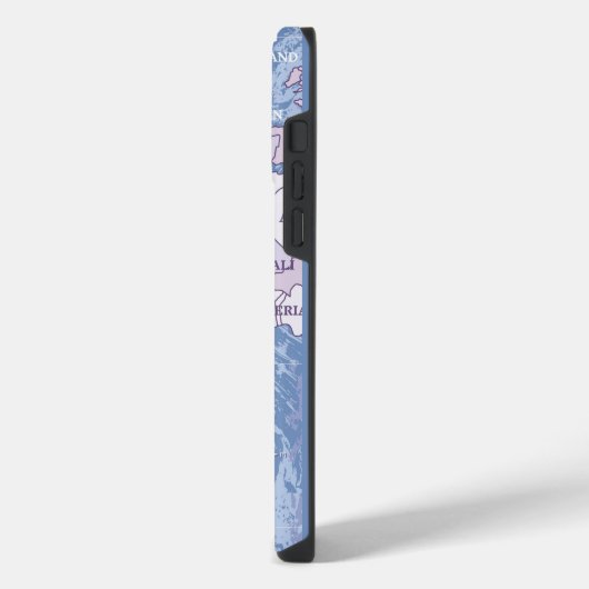 WELTKARTE REISENDES iPhone 14 PRO MAX FALL iPhone Hülle (Linke Seite)