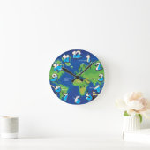 Weltkarte Runde Wanduhr (Zuhause)