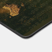 Weltkarte Rustikal Schreibtischunterlage (Ecke)