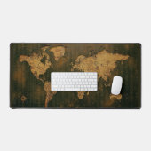 Weltkarte Rustikal Schreibtischunterlage (Tastatur & Maus)