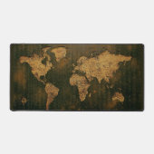 Weltkarte Rustikal Schreibtischunterlage (Vorderseite)